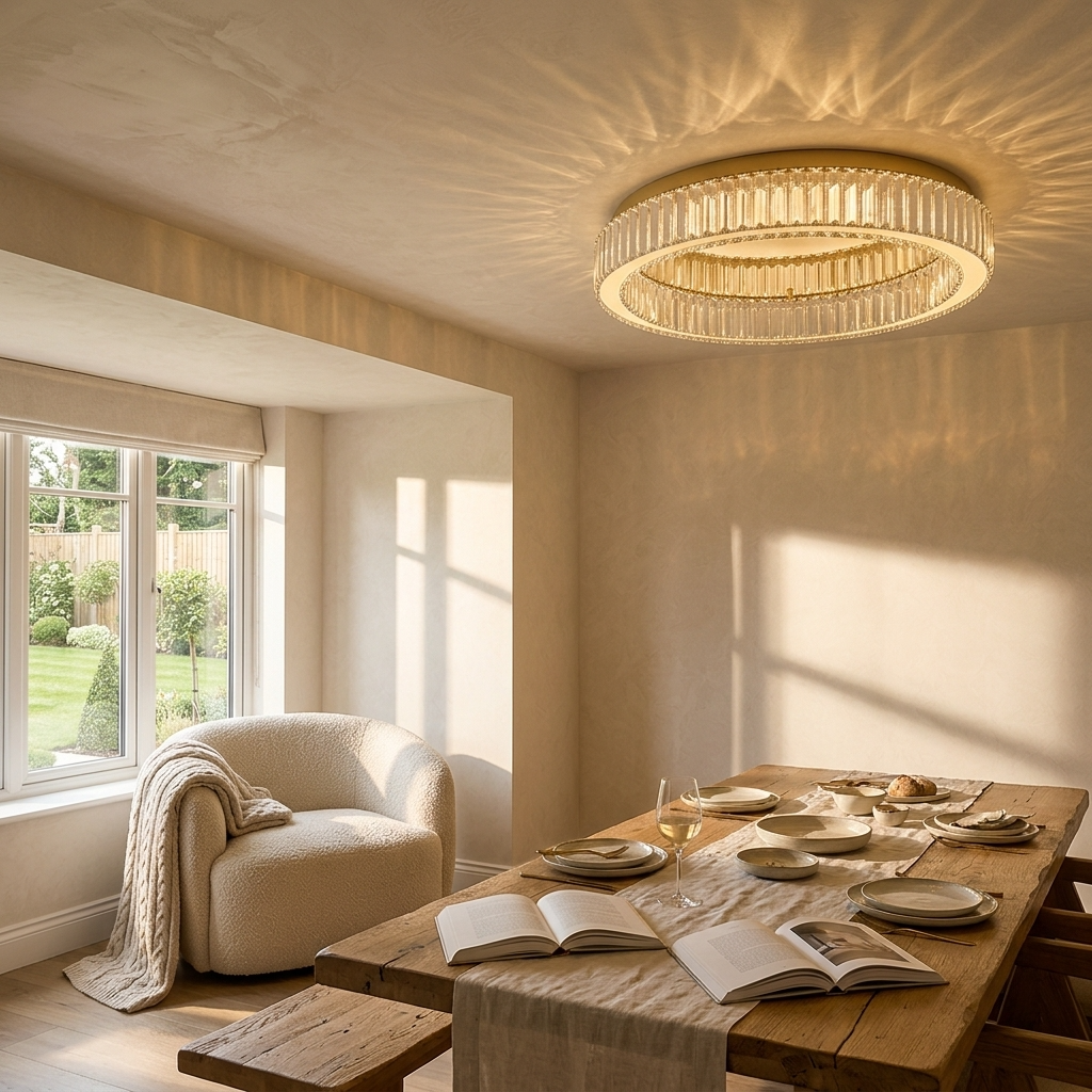 Eclipse Crystal Ceiling Chandelier