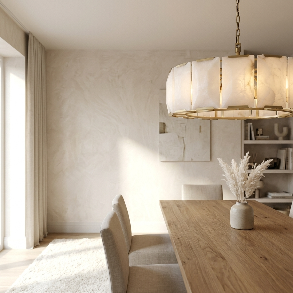 Natural Alabaster Heritage Chandelier