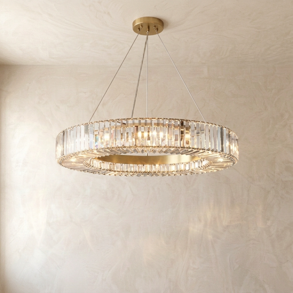 Aurora Crystal Ring Chandelier