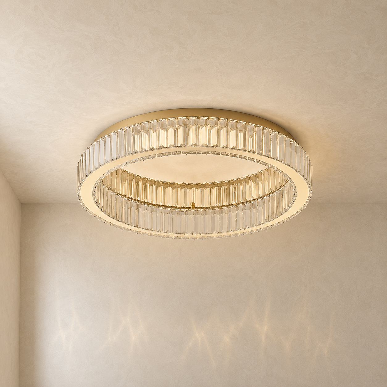Eclipse Crystal Ceiling Chandelier