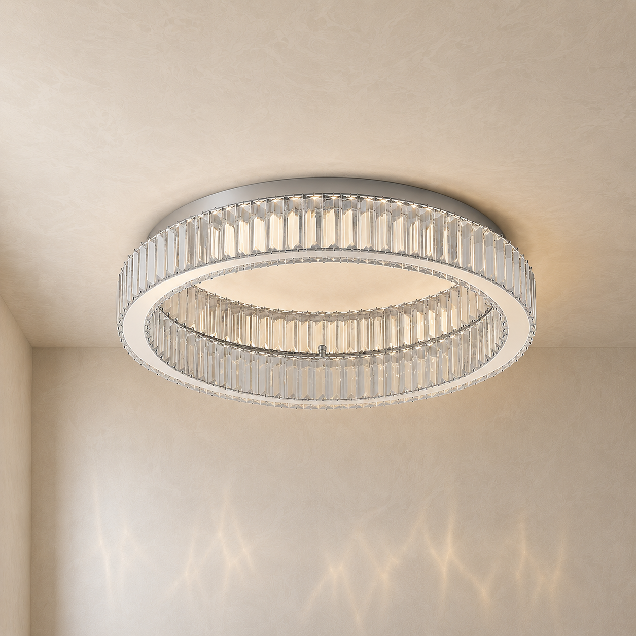 Eclipse Crystal Ceiling Chandelier