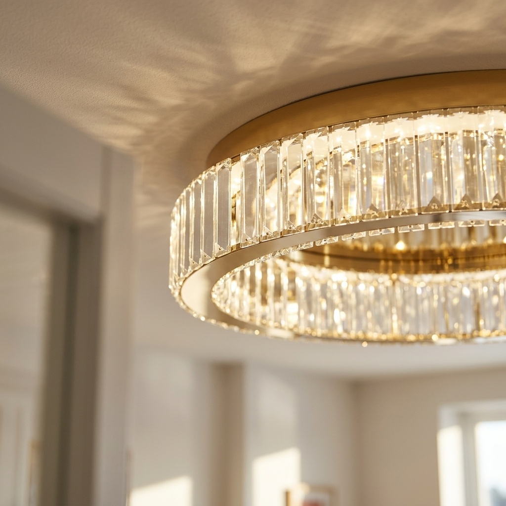 Eclipse Crystal Ceiling Chandelier
