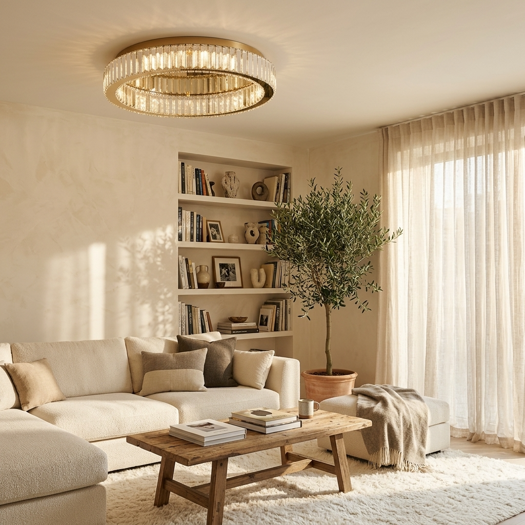 Eclipse Crystal Ceiling Chandelier