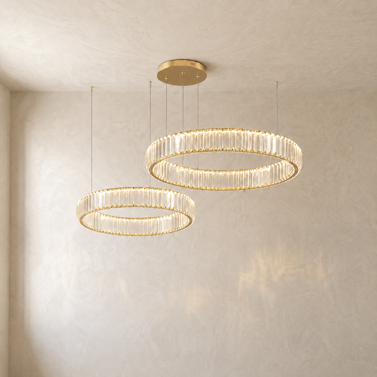Eclipse Crystal Ring Chandelier