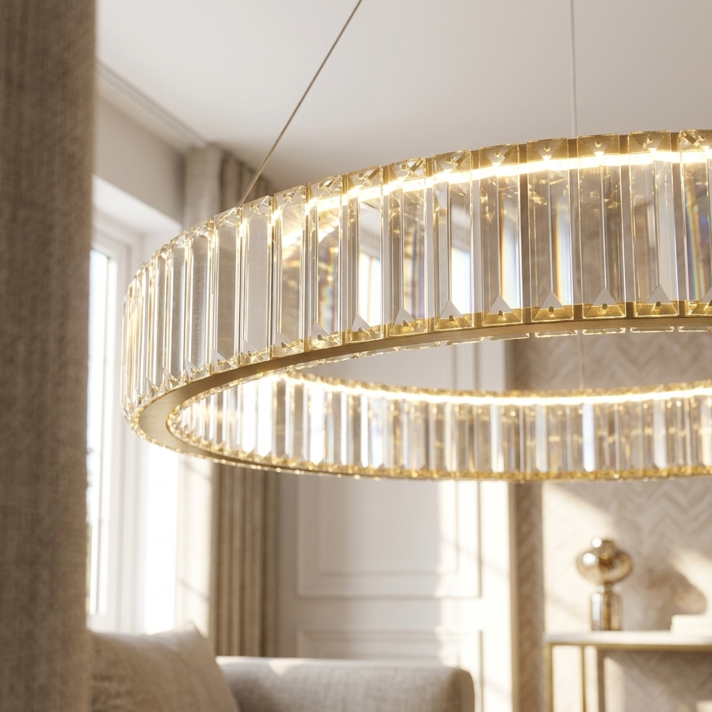 Eclipse Crystal Ring Chandelier