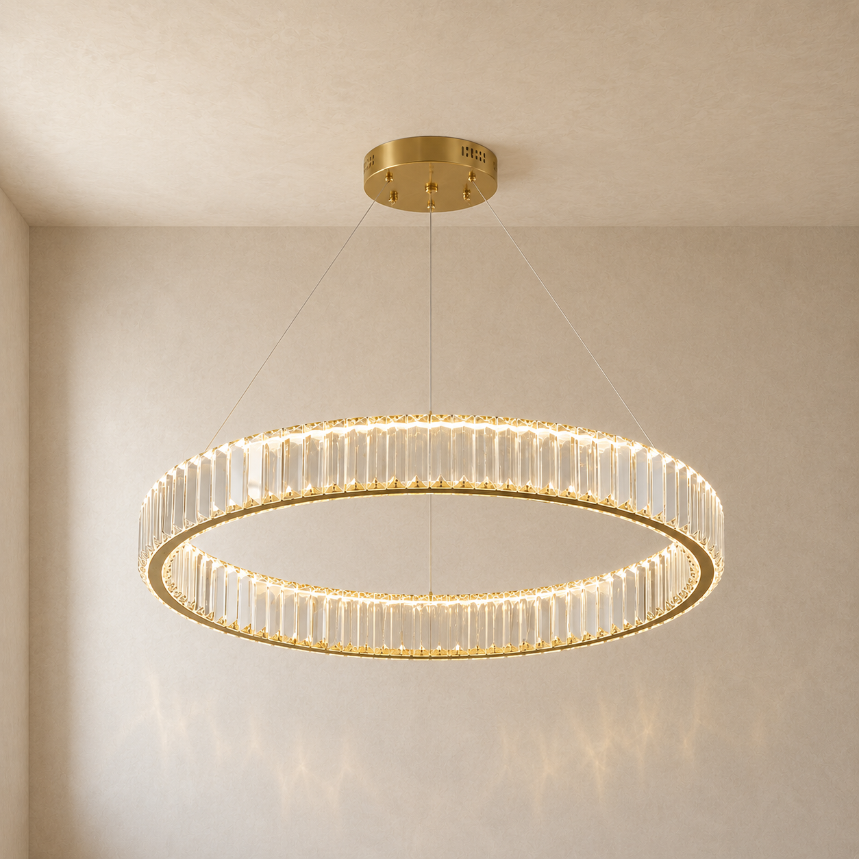 Eclipse Crystal Ring Chandelier