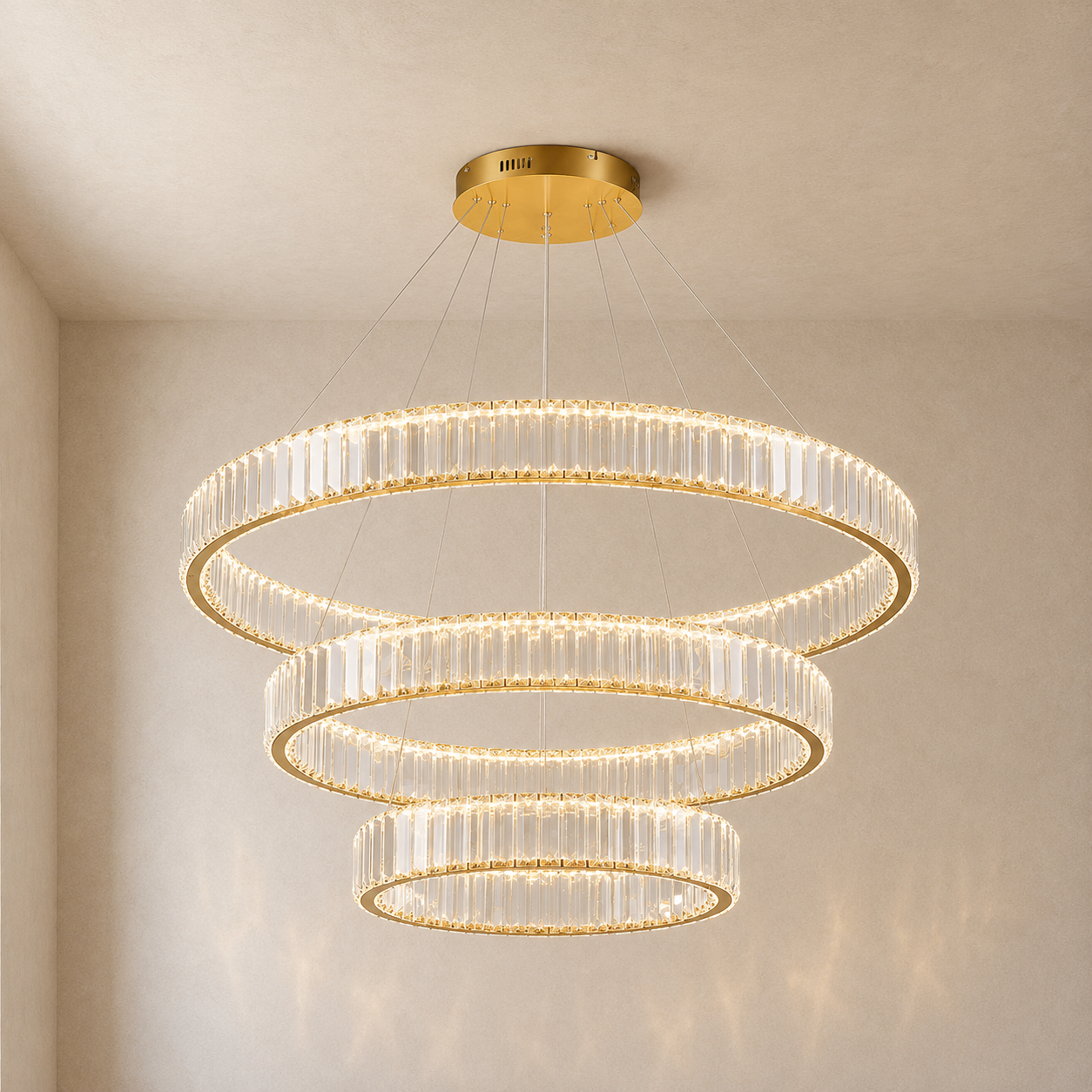 Eclipse Crystal Ring Chandelier