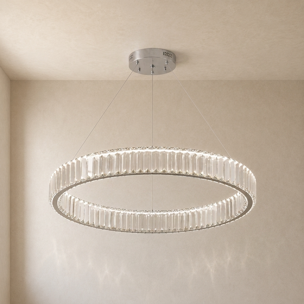 Eclipse Crystal Ring Chandelier