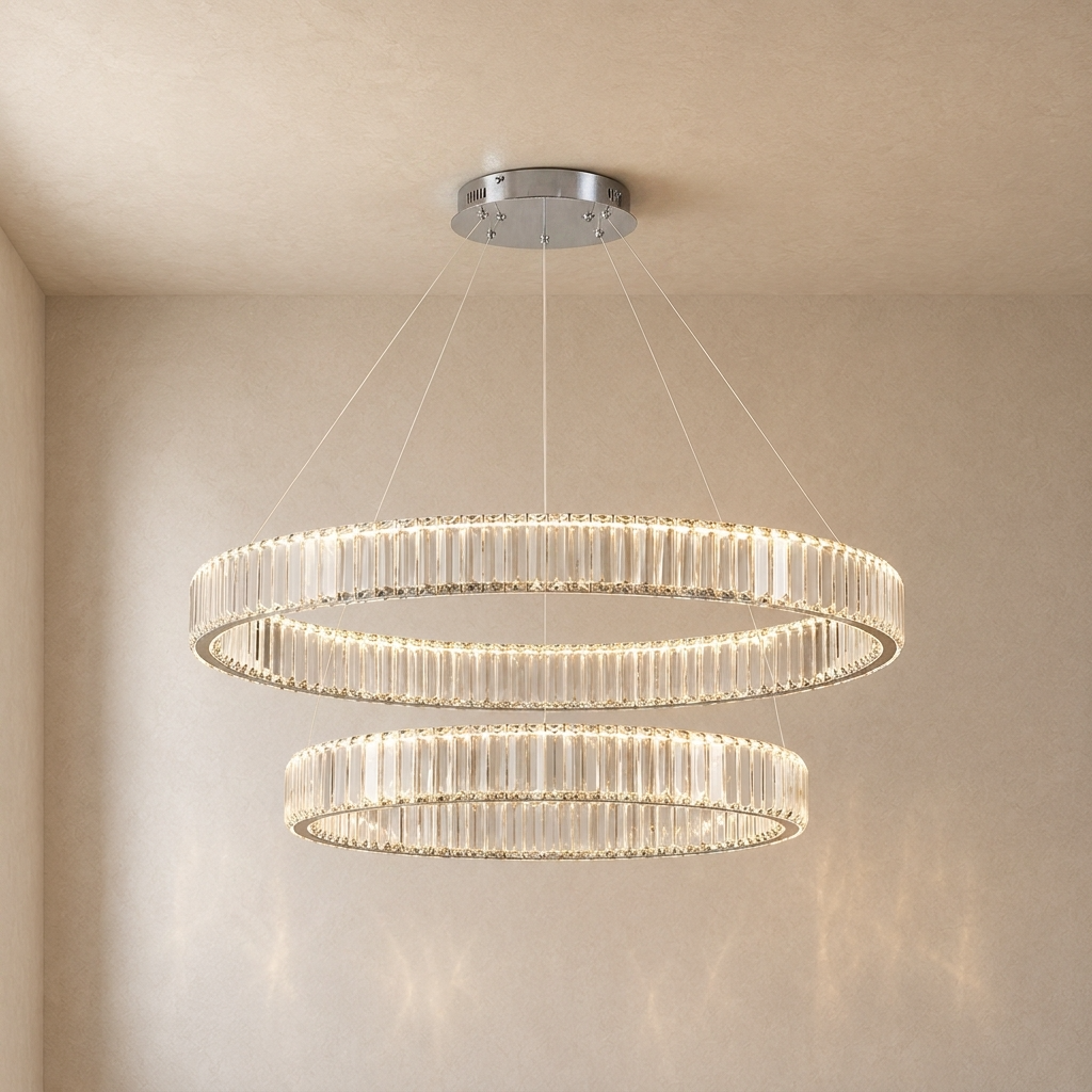Eclipse Crystal Ring Chandelier