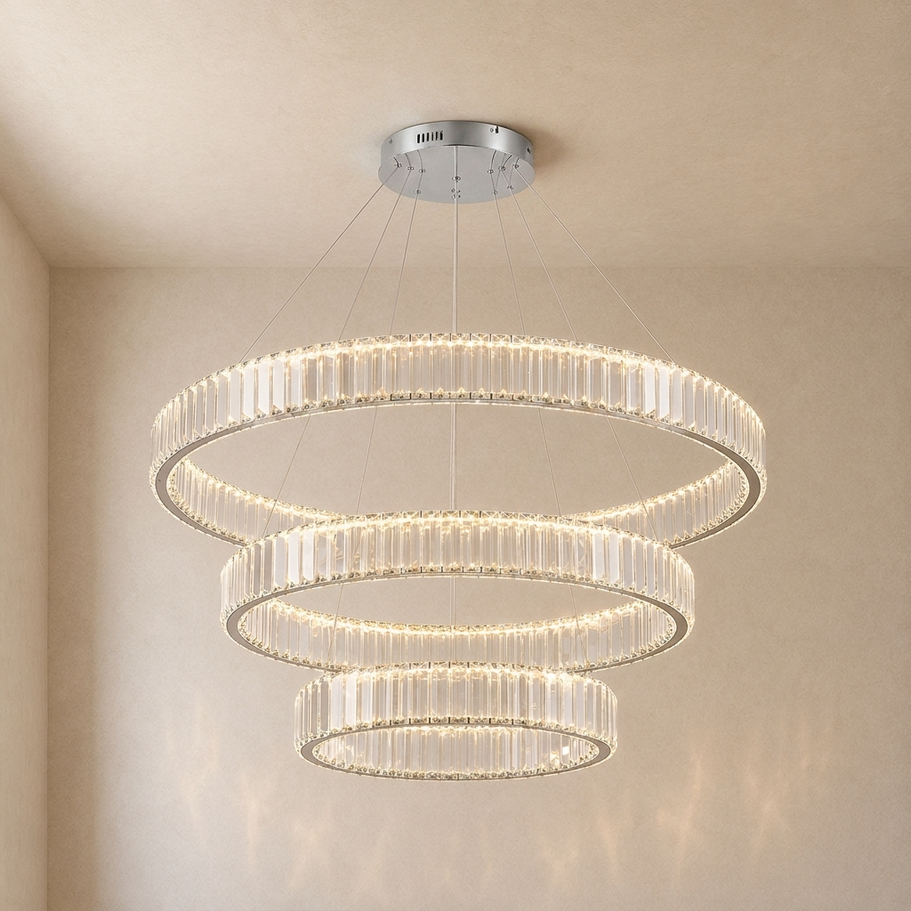 Eclipse Crystal Ring Chandelier