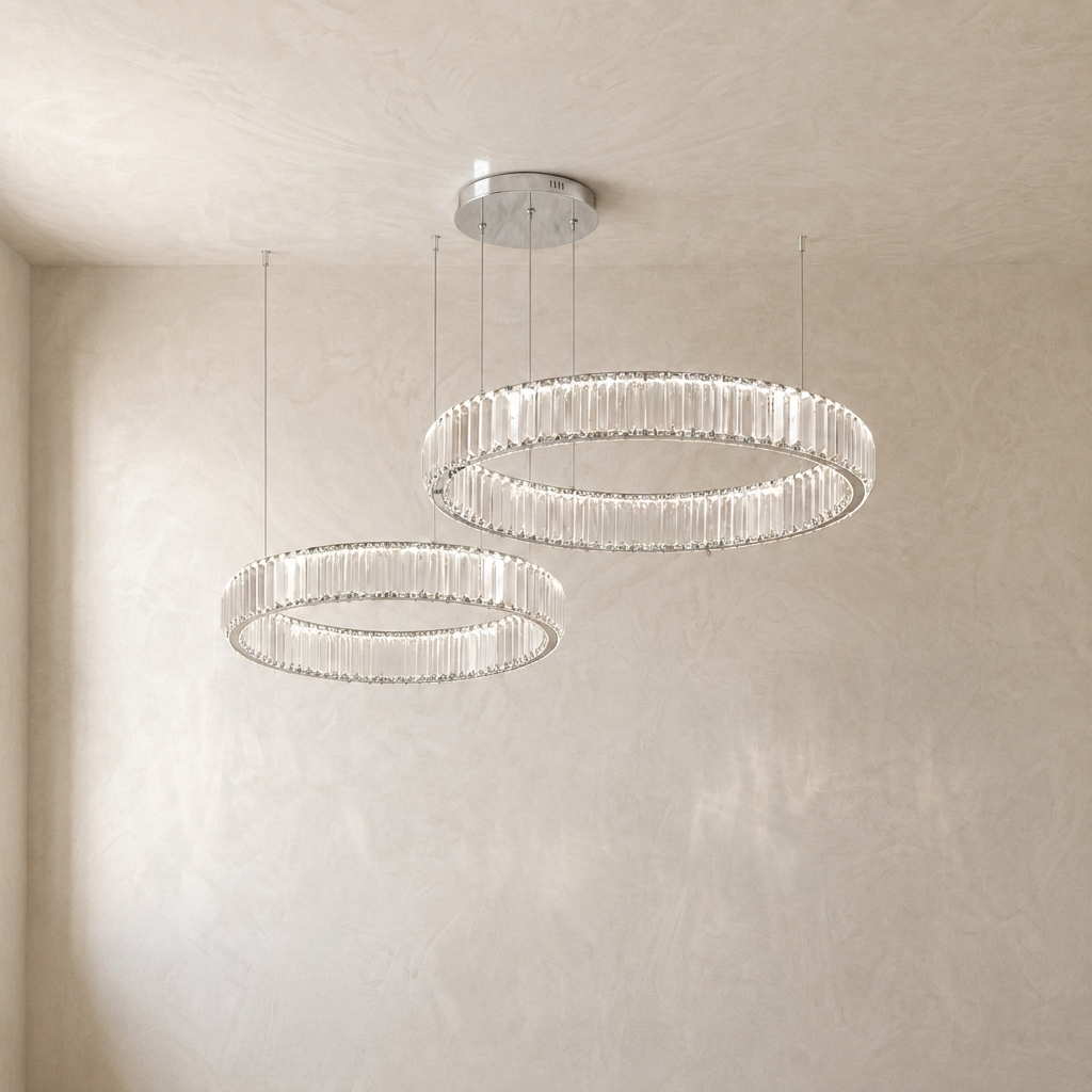 Eclipse Crystal Ring Chandelier
