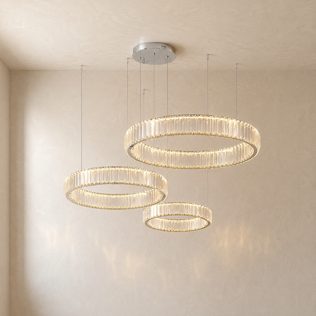 Eclipse Crystal Ring Chandelier