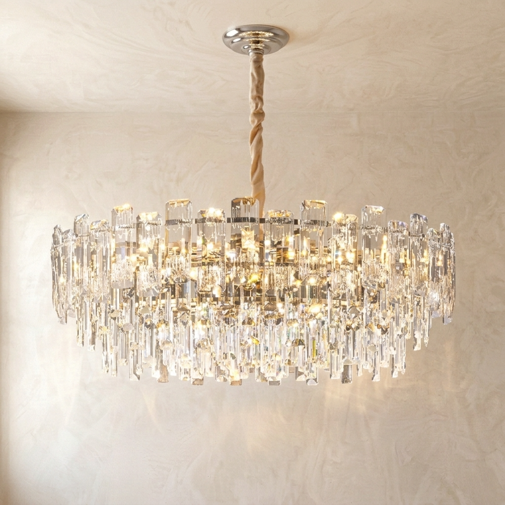 Imperial Tiered Crystal Chandelier
