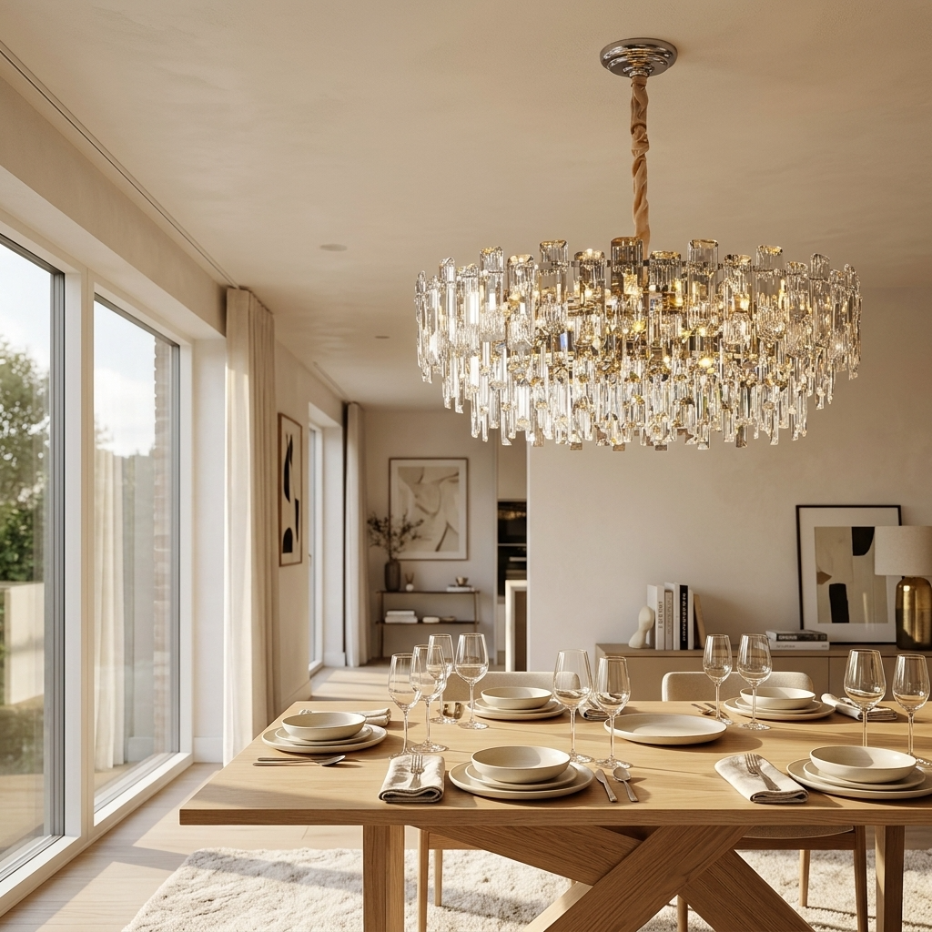 Imperial Tiered Crystal Chandelier