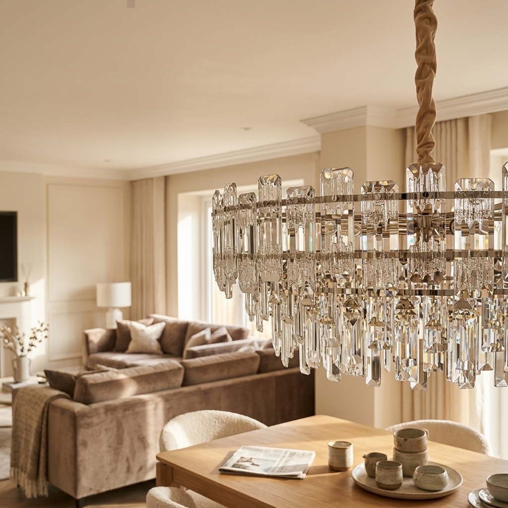 Imperial Tiered Crystal Chandelier