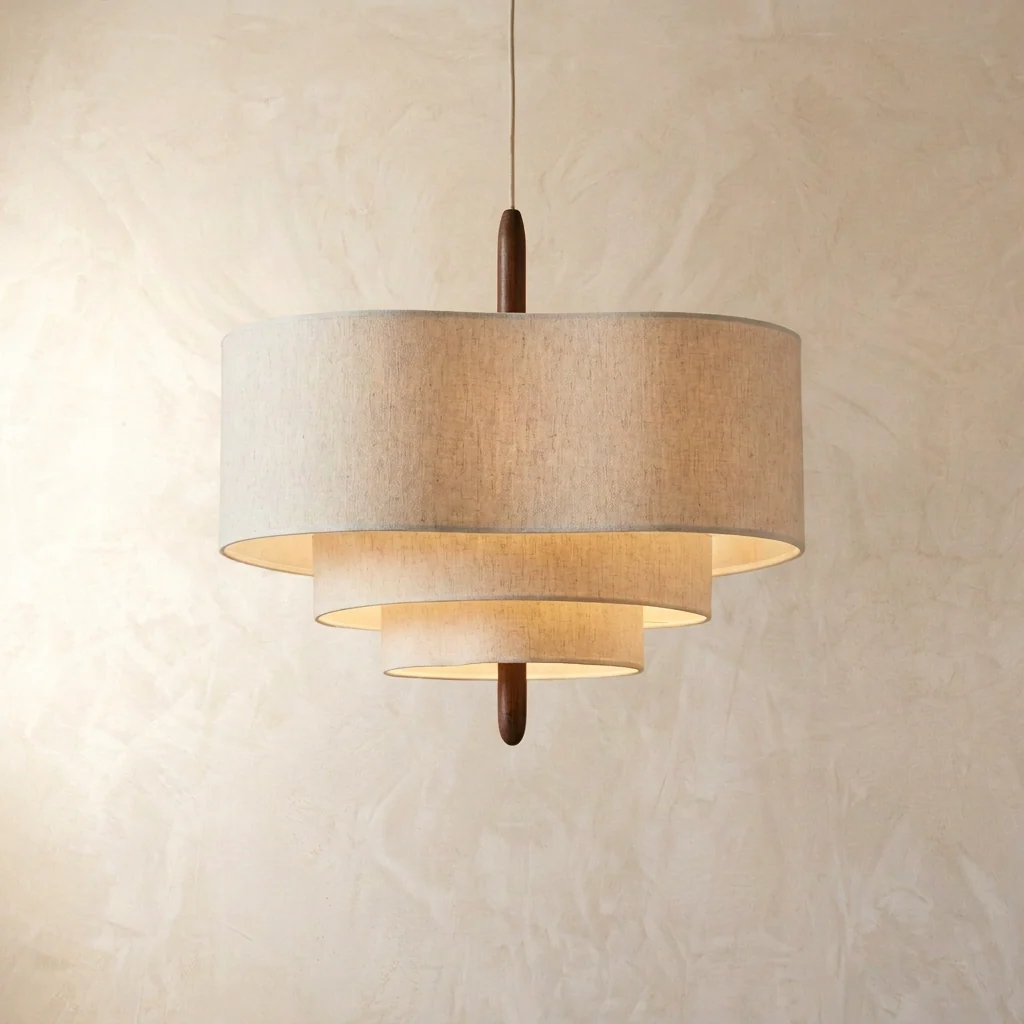 Japanese Wabi Sabi Fabric Pendant Light