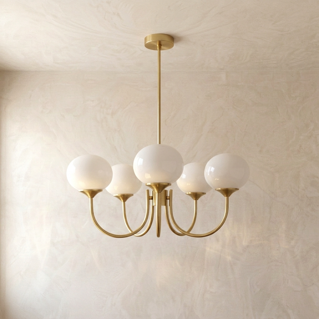 Lumi Frosted Glass Chandelier