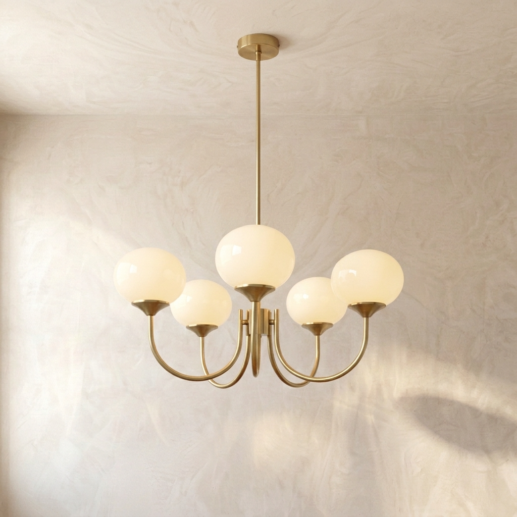 Lumi Frosted Glass Chandelier