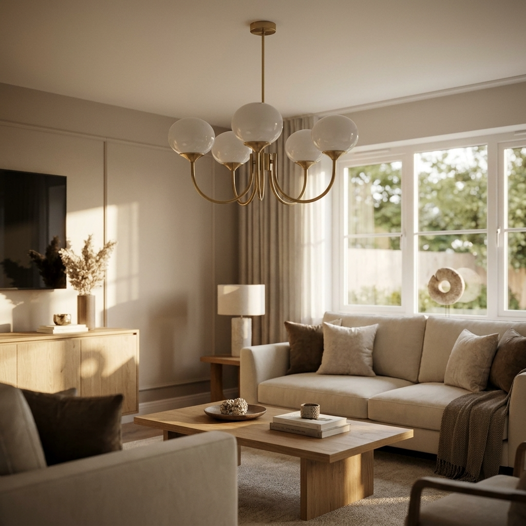Lumi Frosted Glass Chandelier