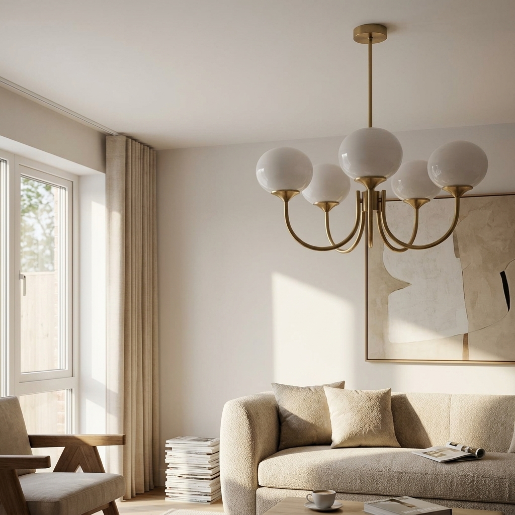 Lumi Frosted Glass Chandelier