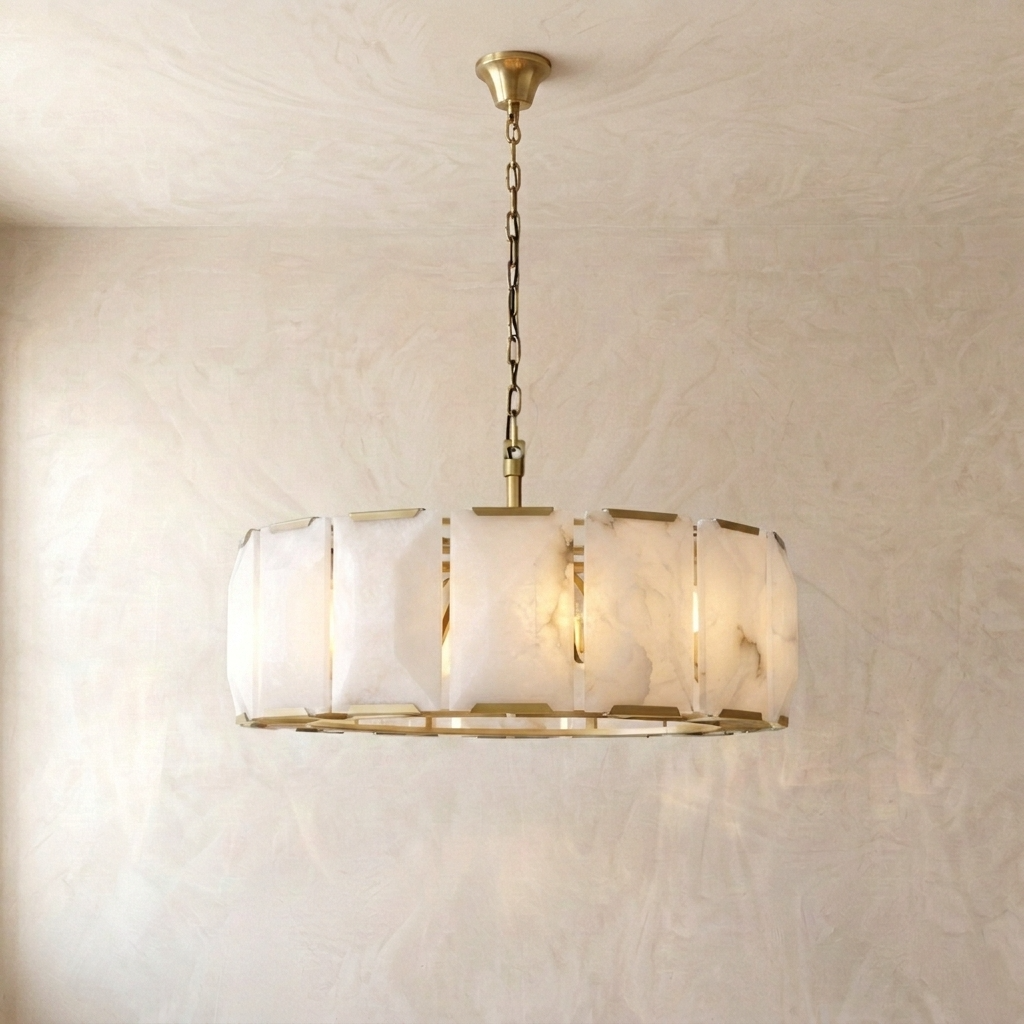 Natural Alabaster Heritage Chandelier