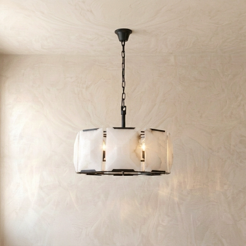 Natural Alabaster Heritage Chandelier