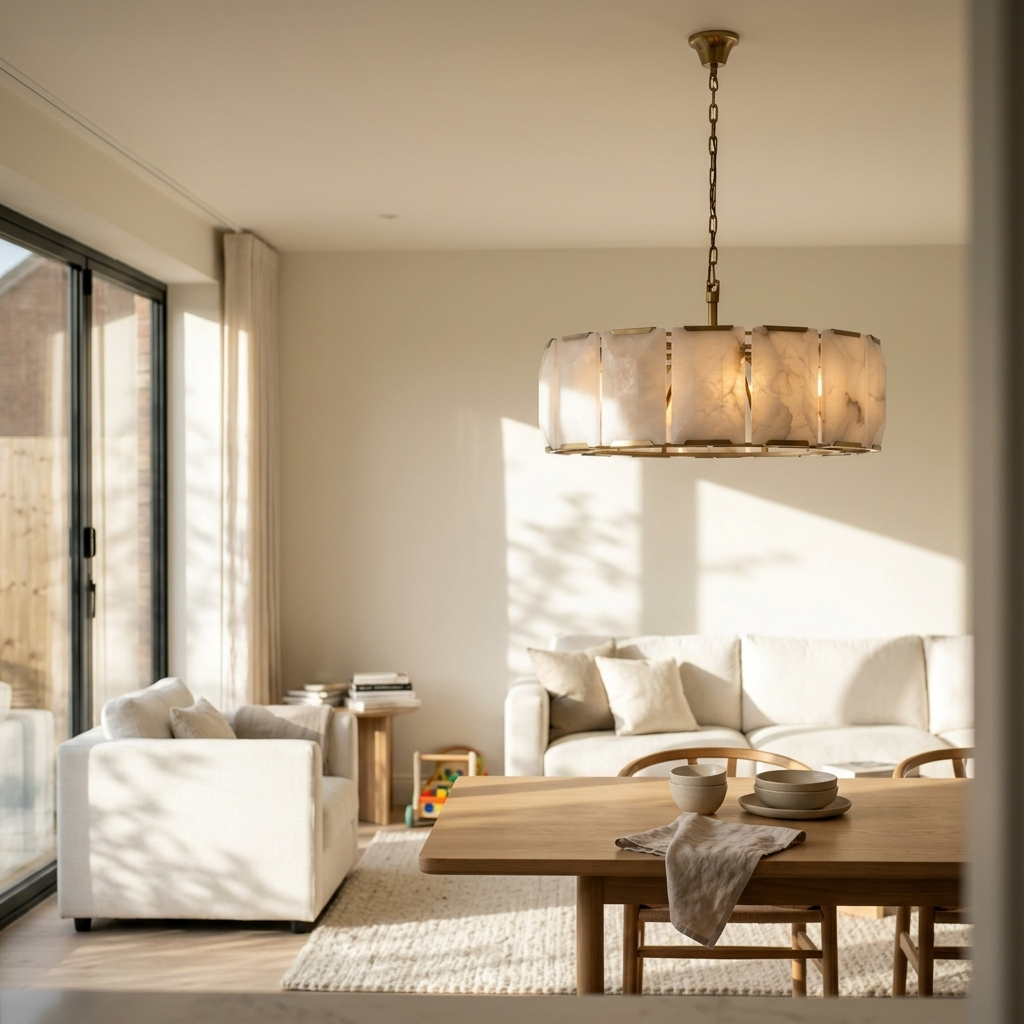 Natural Alabaster Heritage Chandelier