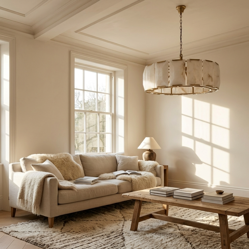 Natural Alabaster Heritage Chandelier