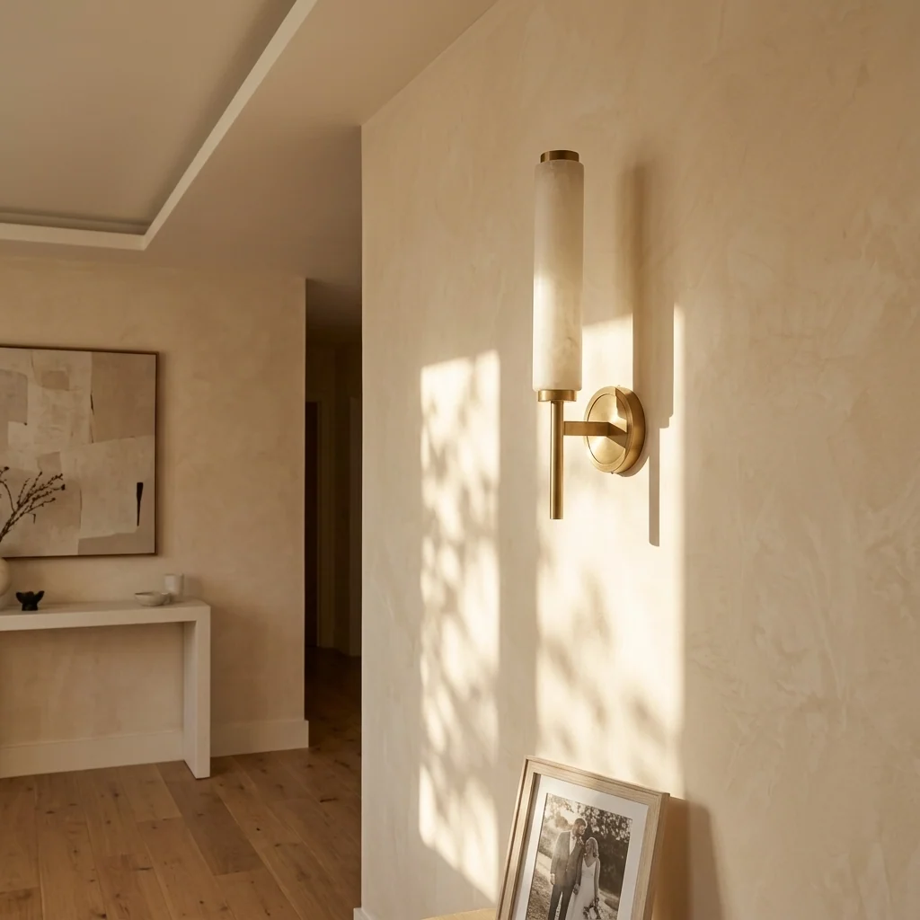 Natural Alabaster Sconce Wall Light