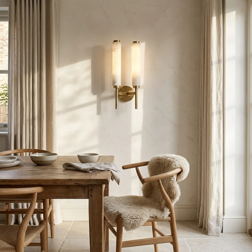 Natural Alabaster Sconce Wall Light