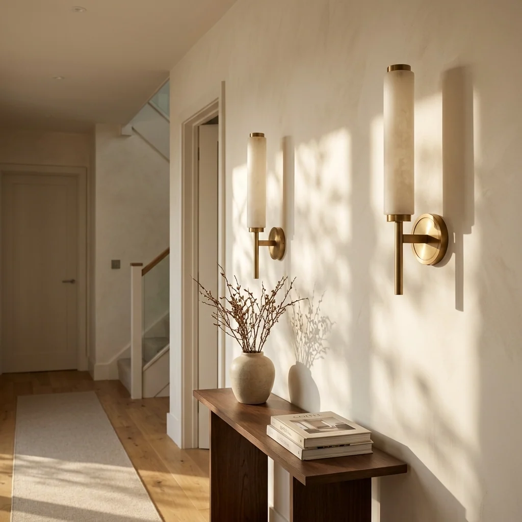 Natural Alabaster Sconce Wall Light