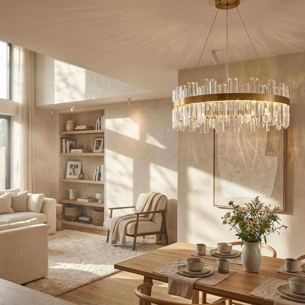 Regent Crystal Ring Chandelier