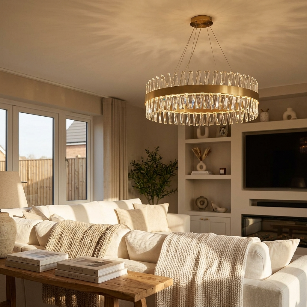 Valencia Crystal Ring Chandelier